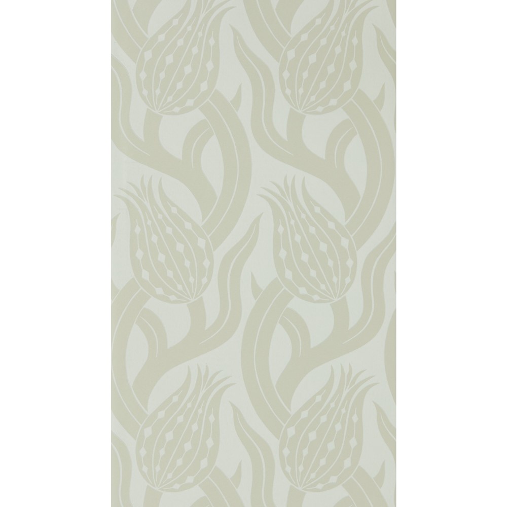 Persian Tulip Wallpaper 312998 by Zoffany in Silver Grey